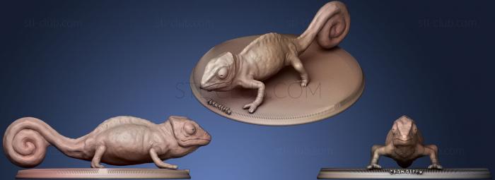 3D model Realistic Chameleon (STL)